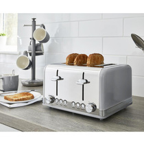 Grille-pain 4 tranches en acier inoxydable norme européenne Machine à petit déjeuner gaufrier chauffant