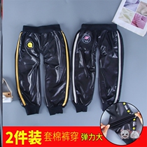 Childrens dirty cover diaper urine and waterproof 0 - 2 year old baby anti - urine wet leather pants autumn and winter baby
