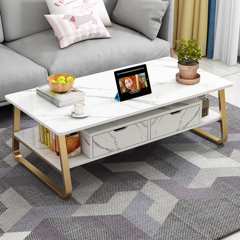 Tea table light extravagant small family type tea table table rental house table multifunction tea table minimalist modern living room home tea table