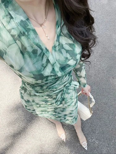 Женская летняя юбка, приталенное платье, французский стиль, изысканный стиль