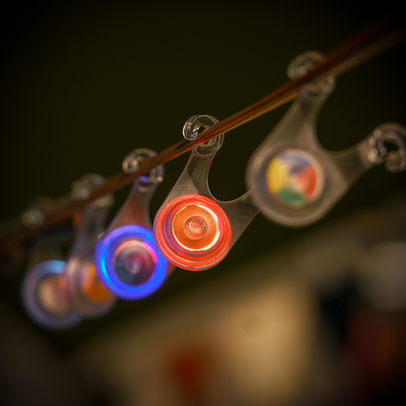 Outdoor camping Equipment Wildcamp LED warning lights Tent Wind Rope Hanging Lights Frog lights Tripping Safety Signal Lights