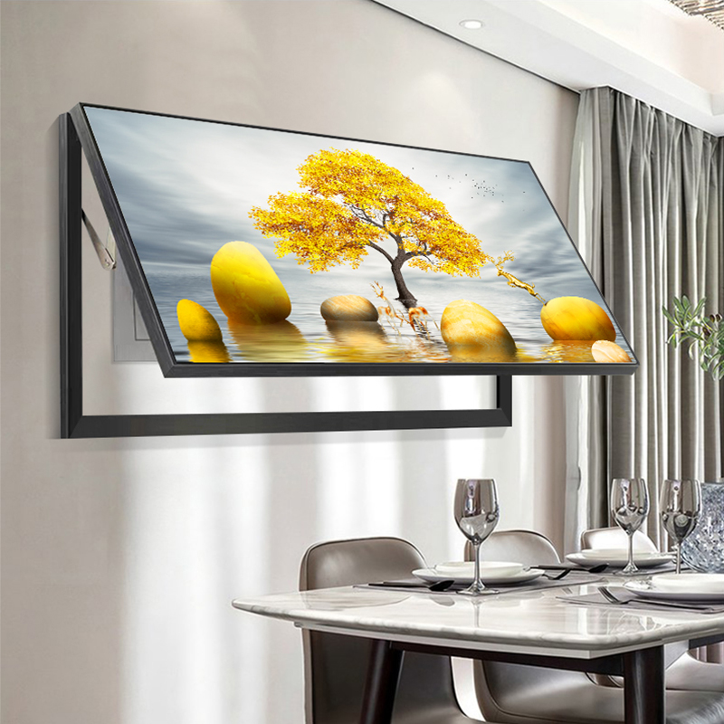 Electric meter box decoration painting modern simple minimalist light and luxurious shelter box distribution box Large size upturned electric box hanging painting-Taobao