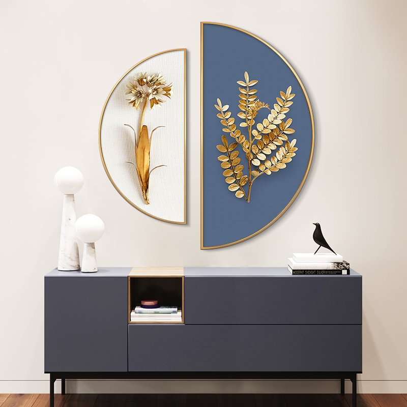 Genguan Decoration Painting Modern Brief Living Room Sofa Background Wall Creative Semicircle Designer prototype room light and luxurious hang painting-Taobao