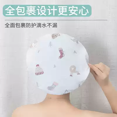 Shower cap waterproof adult women shower shower cap shampoo cap children cute headgear kitchen fume cap