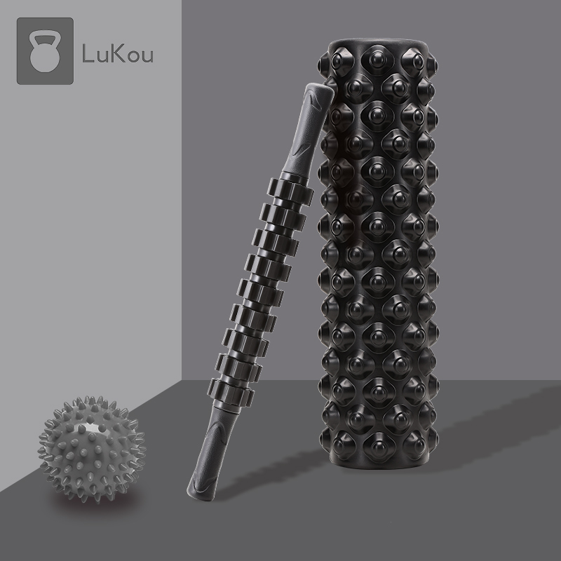 Foam Shaft Wolf Tooth Stick Muscle Relax Slim Leg God Instrumental Calf Massage Roller Fitness Yoga Column Equipment Rollers