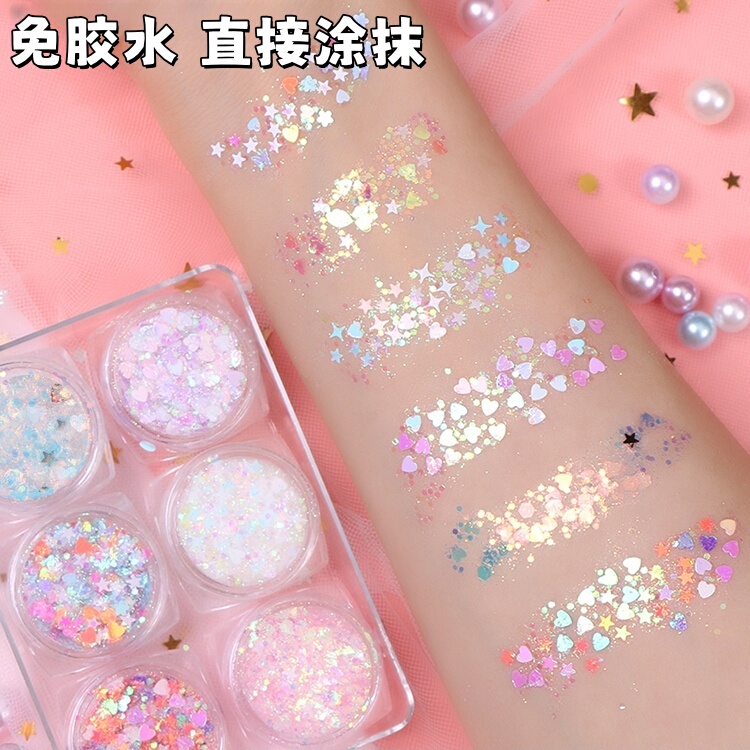 Stage Makeup Eye Stickers, Face Decoration, Eye Corner Stickers, Kidsren's Eye Makeup, Sequins, Music Festival Concert Makeup Stickers