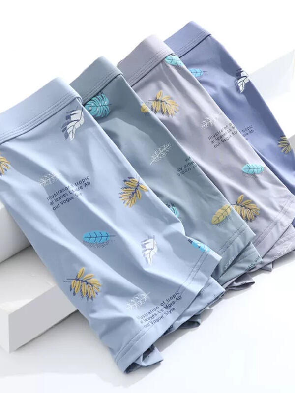 Handsome Boys' Underwear, Men's Ice Silk Boxer Briefs, Loose Antibacterial Teenage Boys' Underwear, Men's Underwear Handsome Boys' Underwear, Men's Ice Silk Boxer Briefs, Loose Antibacterial Teenage Boys' Underwear, Men's Underwear