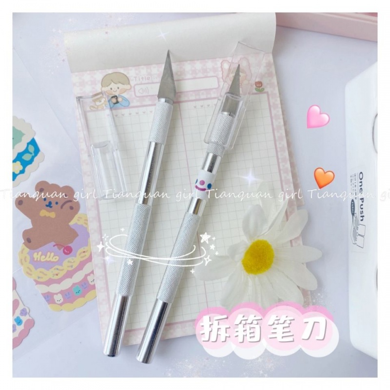 Carving knife hand account cute girl ins student utility knife seal rubber carving hand account diy cutting express open