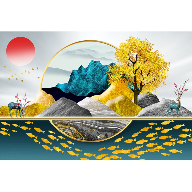 Step by step puzzle 200 pieces adult difficult diy children's educational cartoon toys custom living room decoration painting