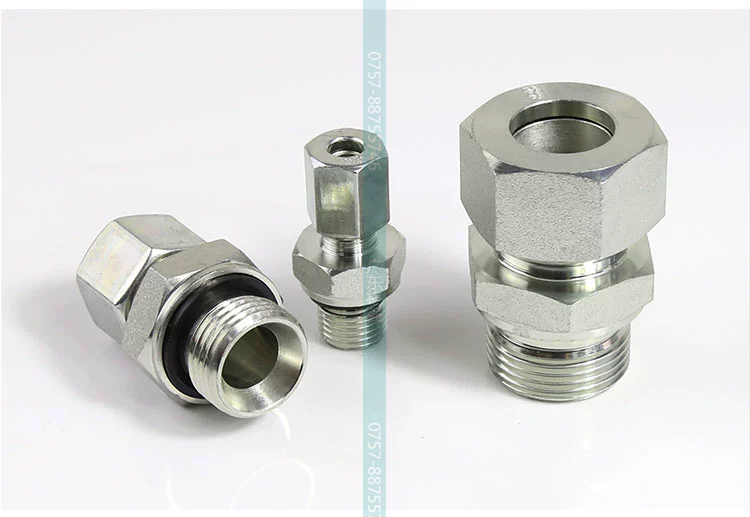 Thủy lực ferrule trực tiếp 1/2/3/4/thẻ chia 6/8/10/12/16mm áp suất cao ống dầu cứng ống chuyển tiếp doanh khớp nối ống thủy lực co nối thủy lực