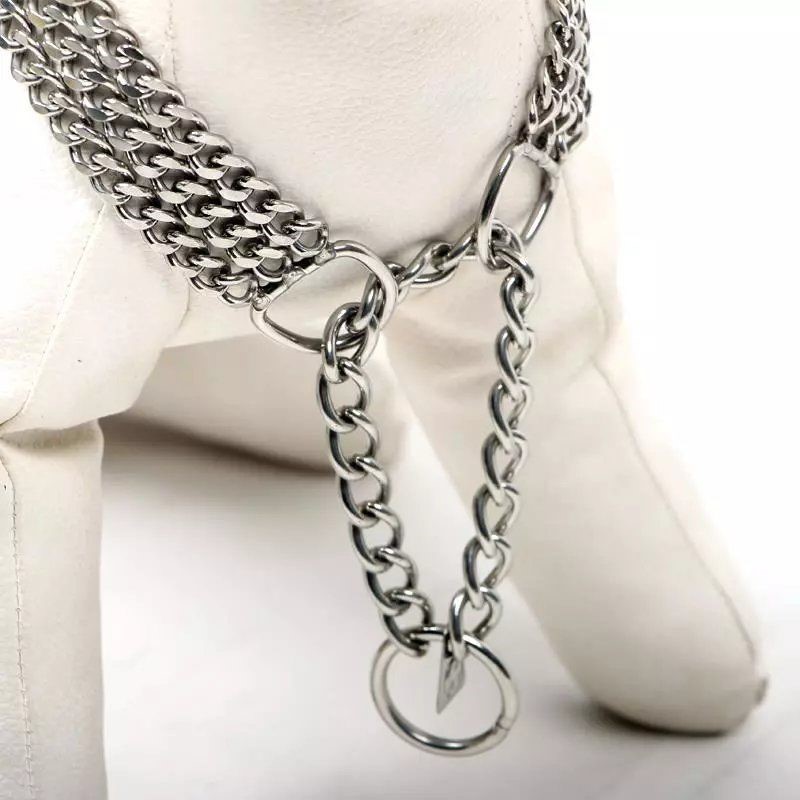 Stainless steel Dog Item Circle p Chain Gold Maudubod Shepherd Dog Dog Neck Ring Single Row Double Row Three Row Dog Necklace