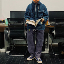 Shawen Le ins same hooded cowboy jacket hoodie autumn and winter overalls mens and womens sweater coat tide