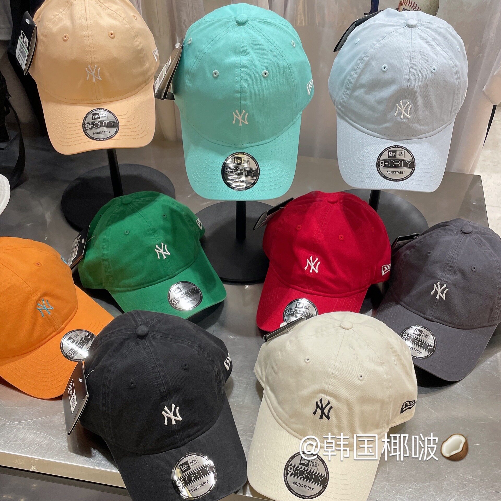 Korea Yebo New Yihua direct mail spring and summer new candy-colored baseball cap with adjustable soft top