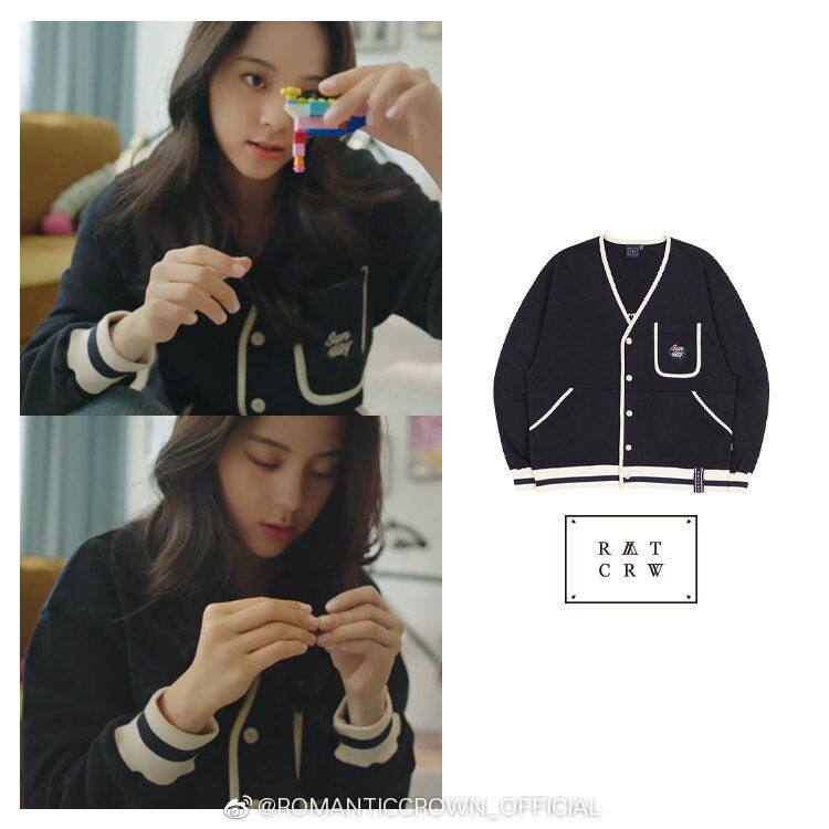 Korean Coconut's romantic crowns direct mail Ouyang Nana with the same pocket jacket jacket 100 hitch