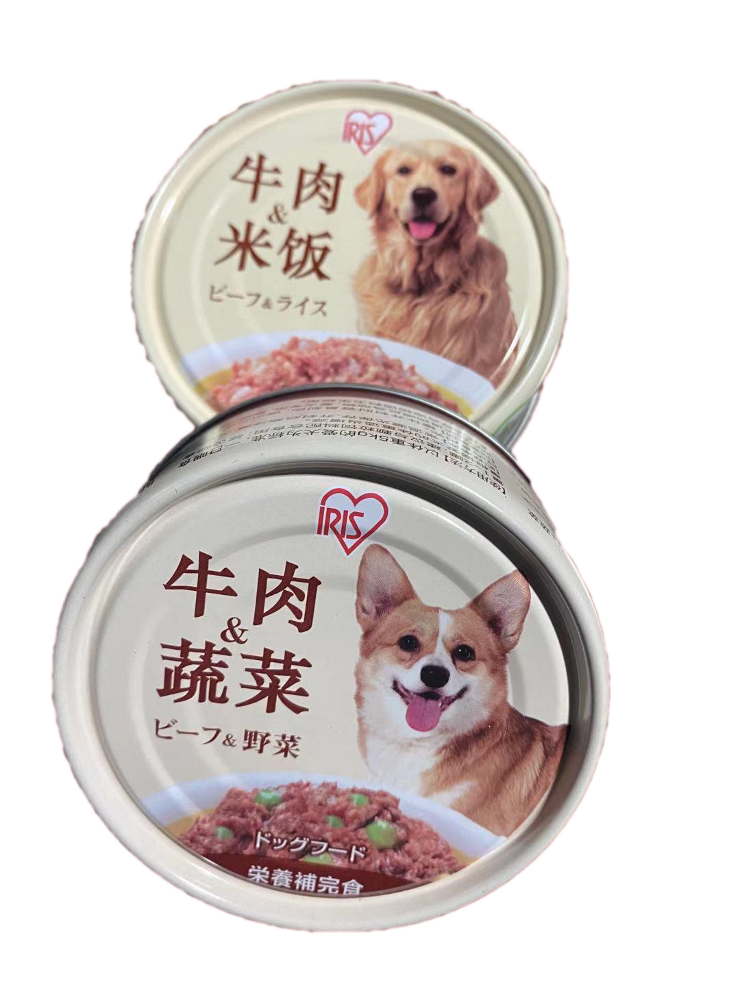 Japanese IRISIRIS dog canned beef vegetable mixed wet food snack Alice into puppies universal dog food
