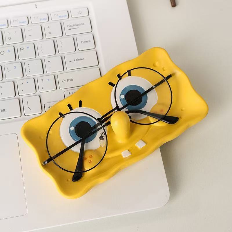 Spongebob Squarepants Cartoon Glasses Case, Cute and Portable for Students, Creative Desktop Storage Box, High-Value Anime Merchandise