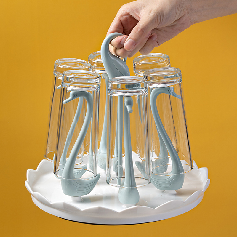 Cup rack Drying cup rack Household storage glass tray put teacup Coffee pylons Creative Mark storage drain cup