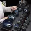 Ji Shizhe Light luxury Kung Fu tea set set of three Chinese inlaid gilt silver office and household high-end ceramic teacups set