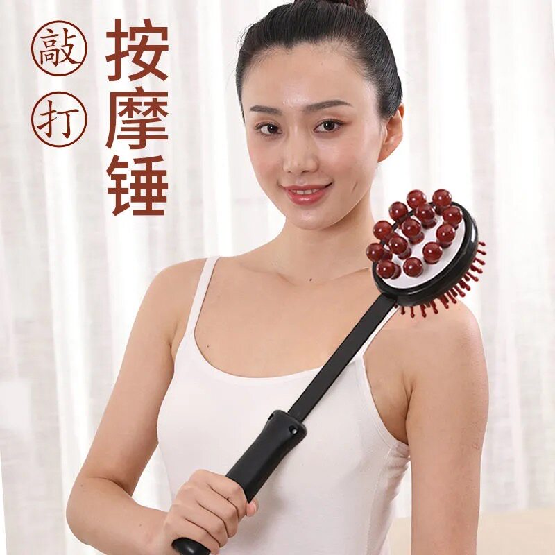 Handheld hammering theorizer knocks massage mallet woody meridians Meridian Massage Stick for slapping neck and shoulder back hammer shoulder health