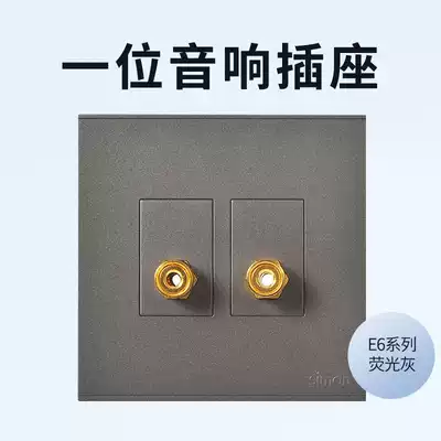 Simon switch socket E6 Series II two a sound 4 quad 2-two hole socket ya bai champagne gold ash home