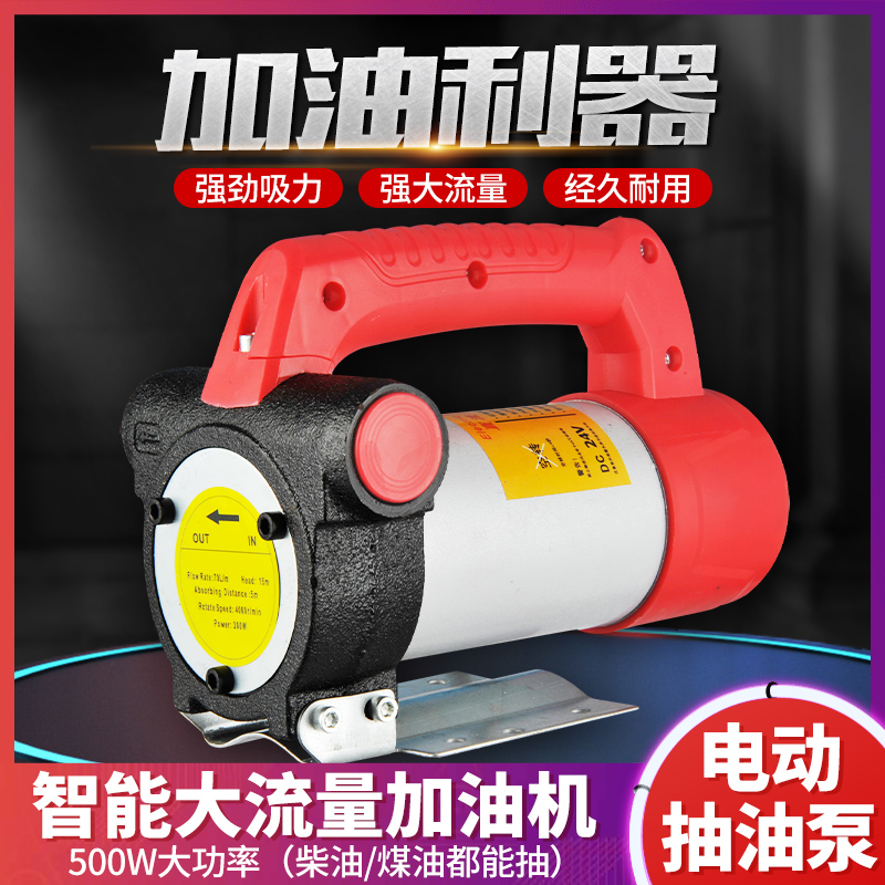 Chenyang electric oil pump 12V24V220V diesel pump small self-priming pump refueling machine forward and reverse oil pumping artifact