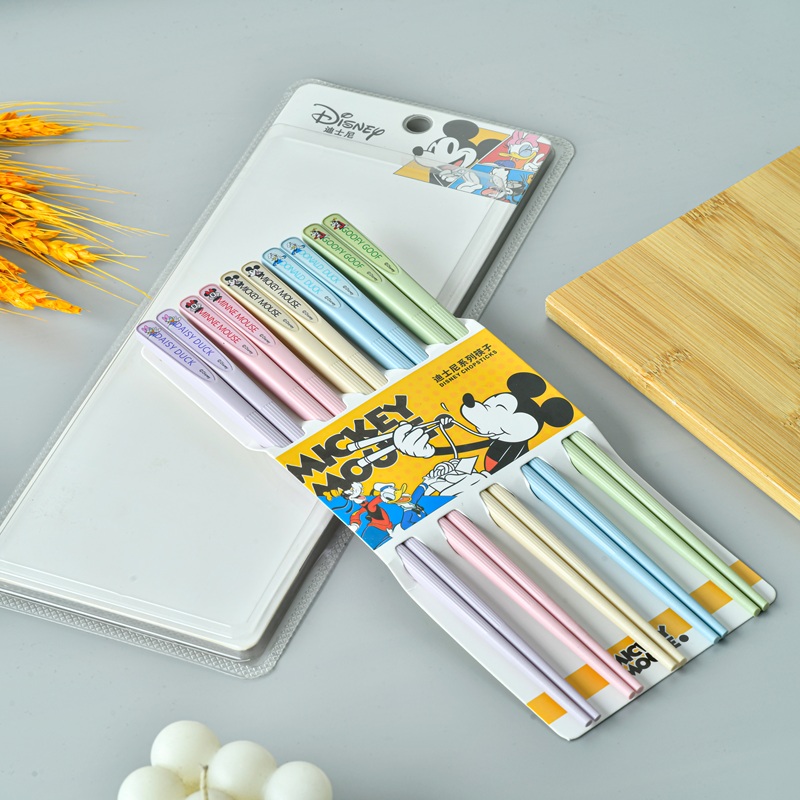 Disney Series Alloy Chopsticks, 5 Pairs