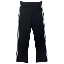 Womens summer thin cropped trousers 2024 new ice silk quick-drying womens trousers for small people 8-9-point black trousers summer