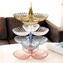Can be superimposed multi-layer fruit tray living room home creative dried fruit box snack plate melon seed candy box coffee table snack shelf