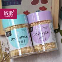 Bamboo toothpicks ultra-fine European-style creative high-end restaurant hotel household multi-function automatic portable cylinder can box cup