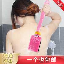 (bath rubbing back don't ask for help) rubbing mud thickened bath towel long handle bath brush rubbing back bath rubbing artifact bath
