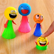 Glowing doll elf bouncing little man toy jump same tremble toy night market stall small toy