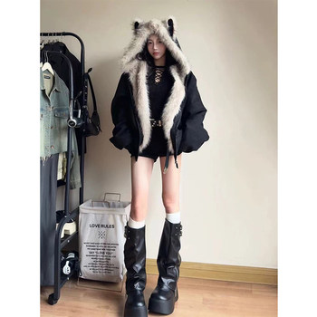 Women's mountain-carving cotton-padded jacket autumn and winter thickening Women's mountain-carving cotton-padded jacket autumn and winter thickening