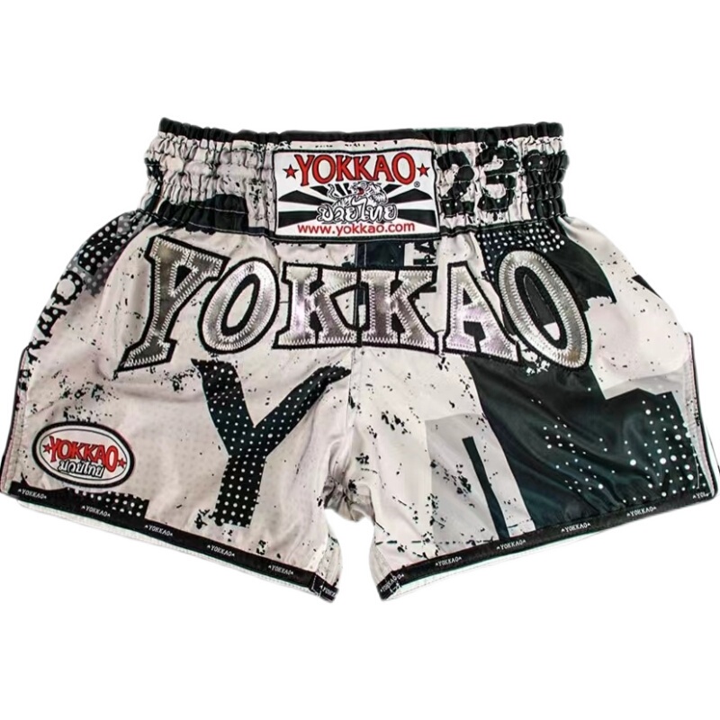 Yokkao Thailand Imported Authentic Muay Thai Shorts Boxing Fighting Sanda Combat Sports Professional Unisex Shorts 