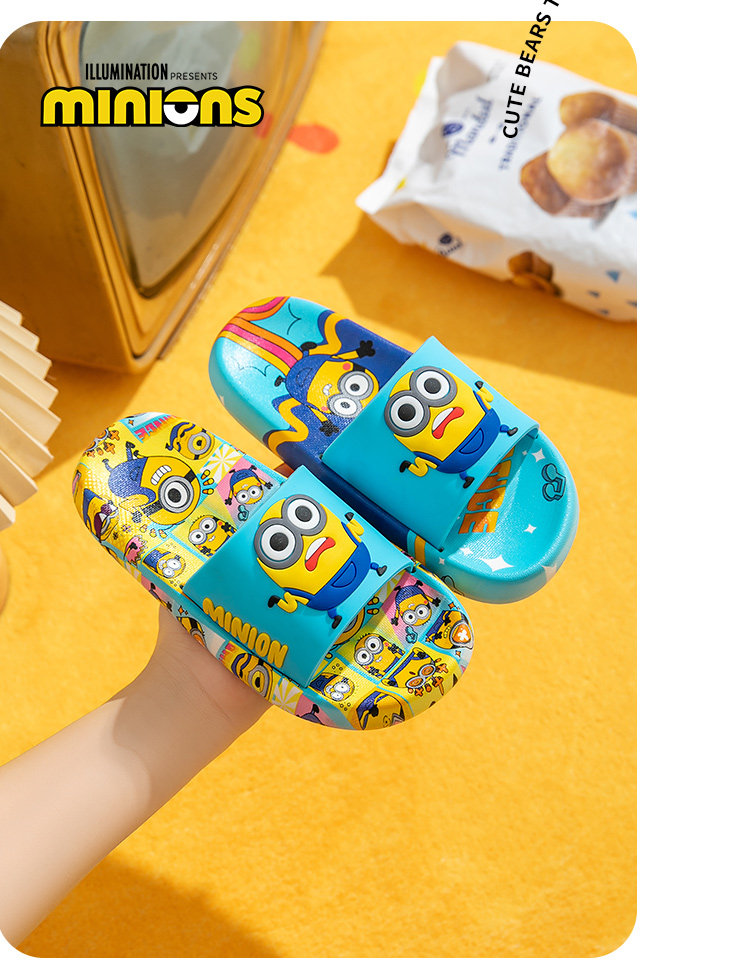 Minions Children's Slippers Indoor Summer Cartoon Home Non-Slip 2026 New Model Parent-Child Boys Girls Sandals — 22