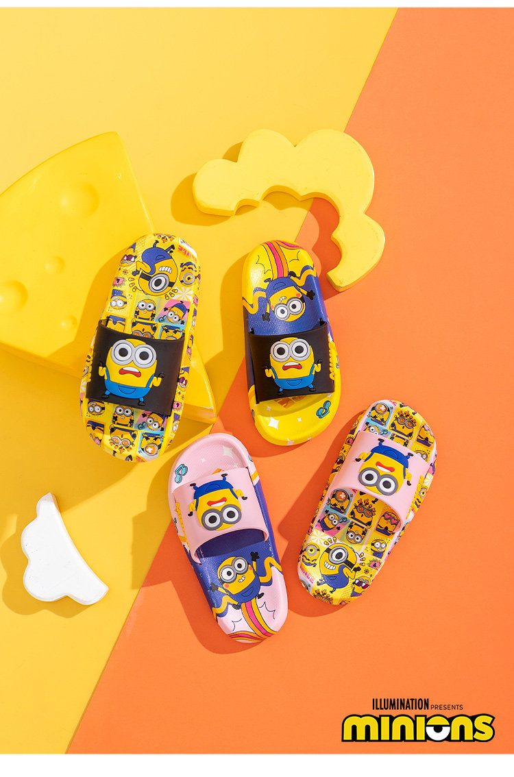 Minions Children's Slippers Indoor Summer Cartoon Home Non-Slip 2026 New Model Parent-Child Boys Girls Sandals — 25