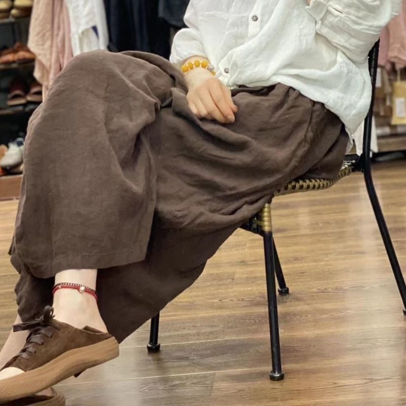Clearance Sale: First-Tier Brand, Clearance from Store, Cotton and Linen Wide-Leg Pants, Plus Size 150kg Simple, Casual, Vintage, and Suitable for Work Clearance Sale: First-Tier Brand, Clearance from Store, Cotton and Linen Wide-Leg Pants, Plus Size 150kg Simple, Casual, Vintage, and Suitable for Work