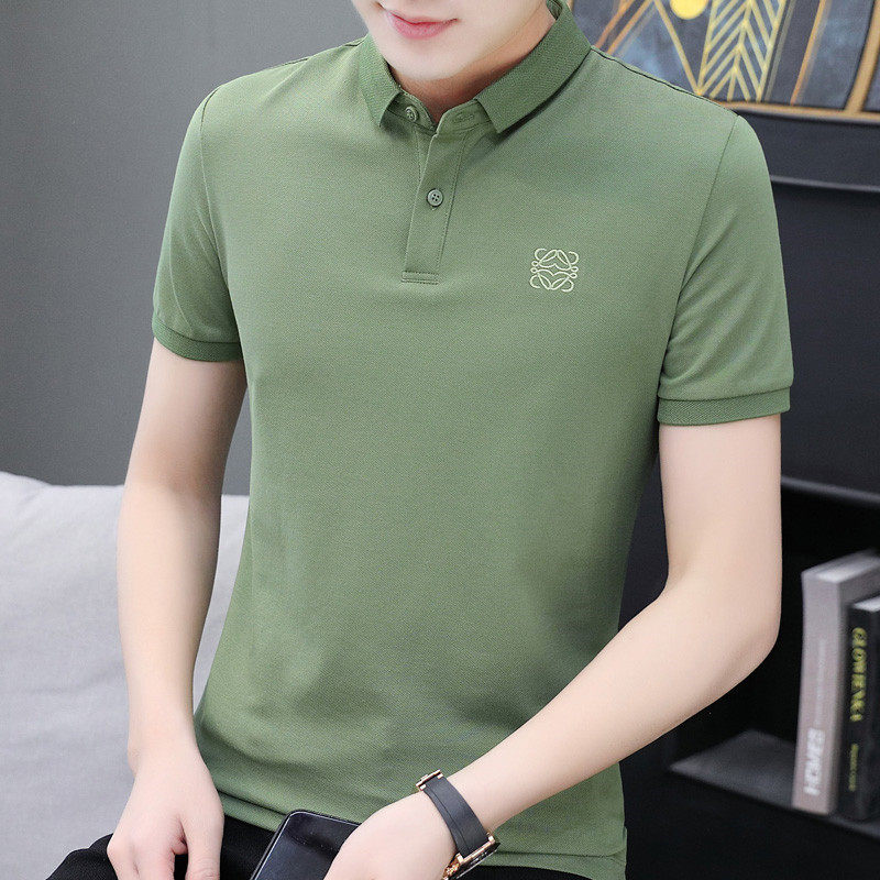Cotton T-shirt men's short-sleeved summer 2022 new casual trendy brand Ralph Lauren polo shirt lapel men's T-shirt top