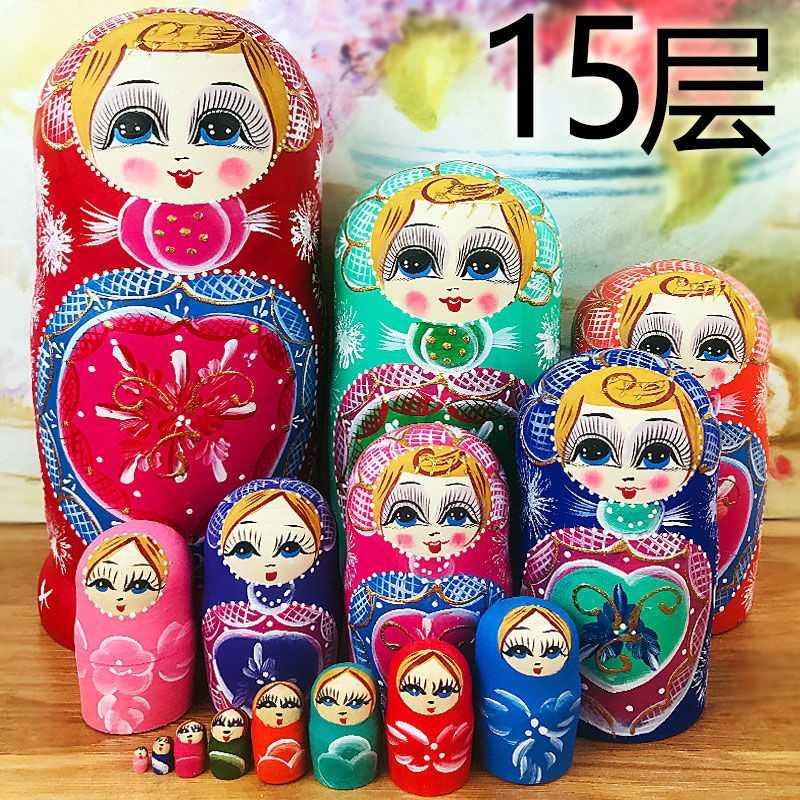 Cover va Russia 100 layers of boys Toys China Wind 20 layers of tumblall Pendulum Pieces 10 floors New Year's cartoons