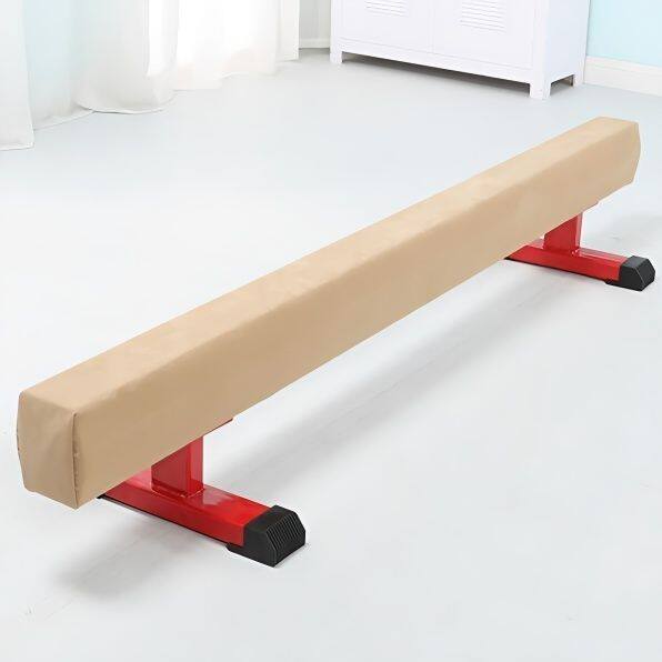 スエード調ぬいぐるみ素材の子供用体力トレーニング用バランスビーム、幼稚園児用折りたたみ式体力テスト用ソフトパッド入りバランスビーム、家庭やホールでの使用に最適