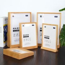 a4 acrylic table card display card table card standing card menu price card hotel desktop wooden billboard display card