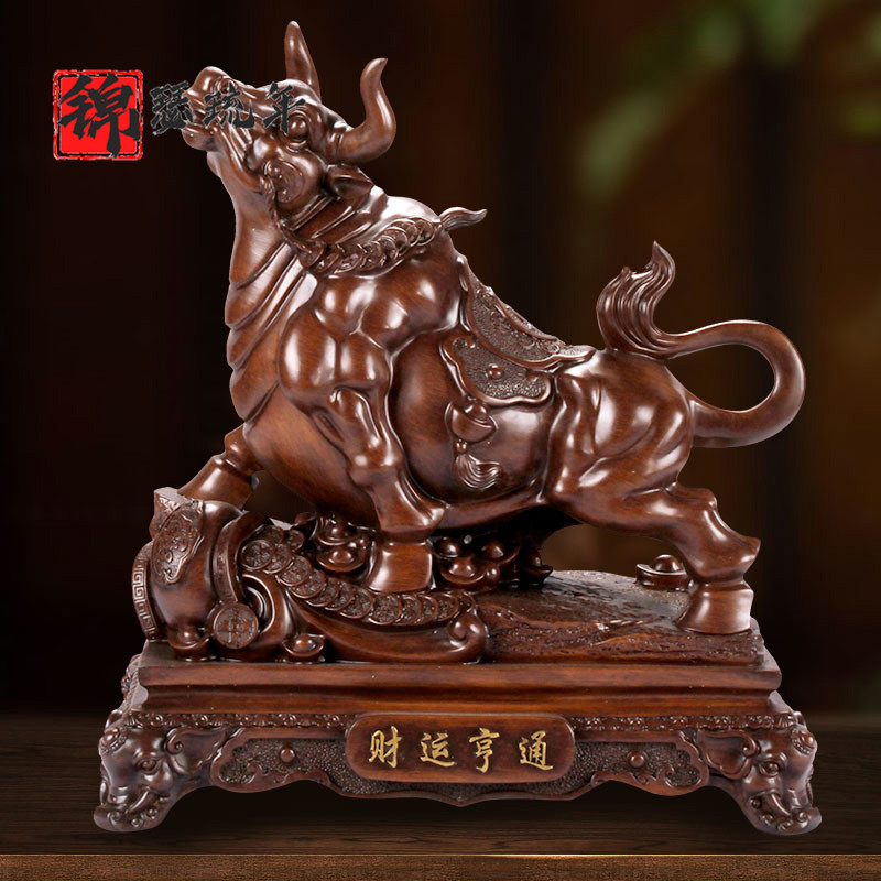 Wall Street Bull High-end Pendulum Pieces MONEY STOCK MARKET OFFICE TABLE BUSINESS GIFT COMPANY OPEN LIVING-ROOM SAUTVANG-Taobao