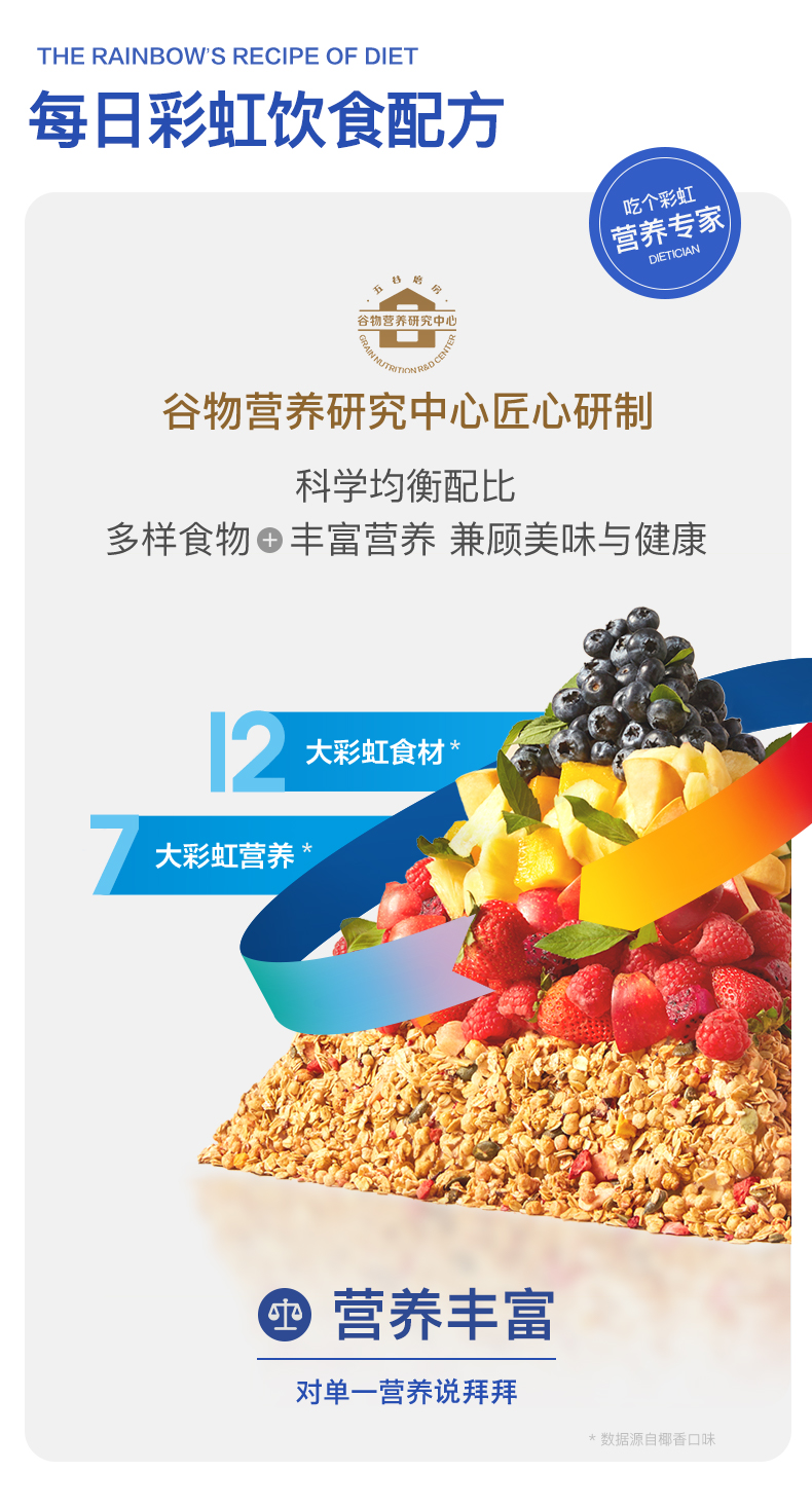五谷磨房 吃个彩虹 大果粒高纤水果燕麦片 400g 天猫优惠券折后¥29.9包邮(¥49.9-20)2款可选