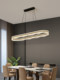 Italian-Style Light Luxury Restaurant Pendant Light, Minimalist Linear Design, 2025 New Model, Modern Bar Counter, High-End Dining Table Island Strip Light