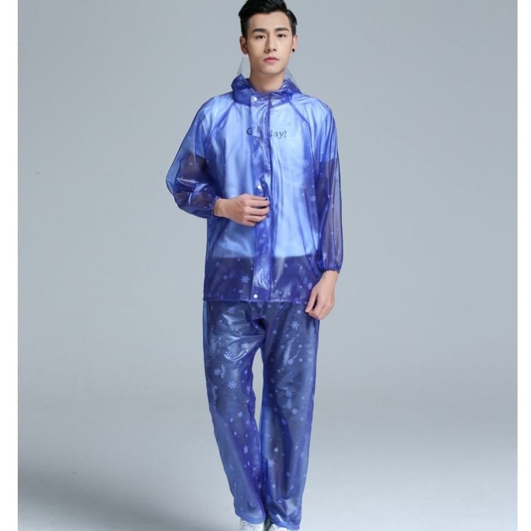 Disposable Raincoat Adult Raincoat Rain Pants Suit Fashion Trends Two Style Long Clothes Rain Proof Plastic Rain Cape