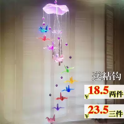 Creative Thousand Paper Crane Wind Bell pendant door decoration cute dolphin girl child birthday gift bedroom balcony room