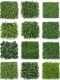 Outdoor Trendy Artificial Green Plant Background Wall Pipe Cover-Up Eucalyptus Mixed Grass Green Sculpture Decoration Milan Fake Lawn
