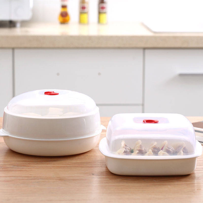 Microwave oven special steamer set microwave heating vessel plastic container hot steamed bread steamer household steamer steamer steam bowl