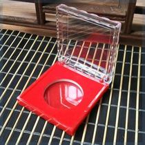 Badge protection box 4CM coin crystal collection box medal box commemorative medal commemorative coin packaging box