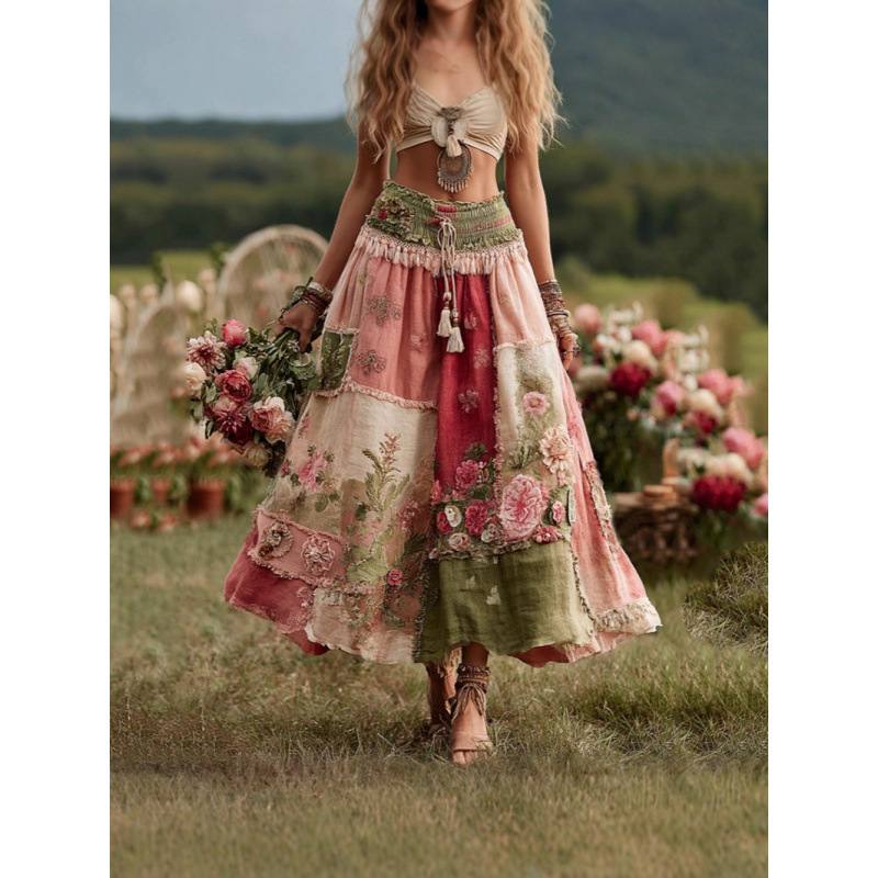 2025 Spring and Autumn Amazon Half-Length 3D Digital Printed Custom Z Skirt 2025 Spring and Autumn Amazon Half-Length 3D Digital Printed Custom Z Skirt