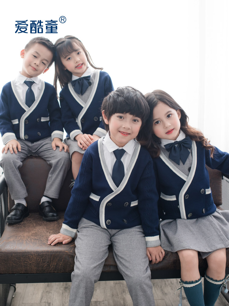The British College Winter Student Class for Children's School Uniform Spring and Autumn Winter